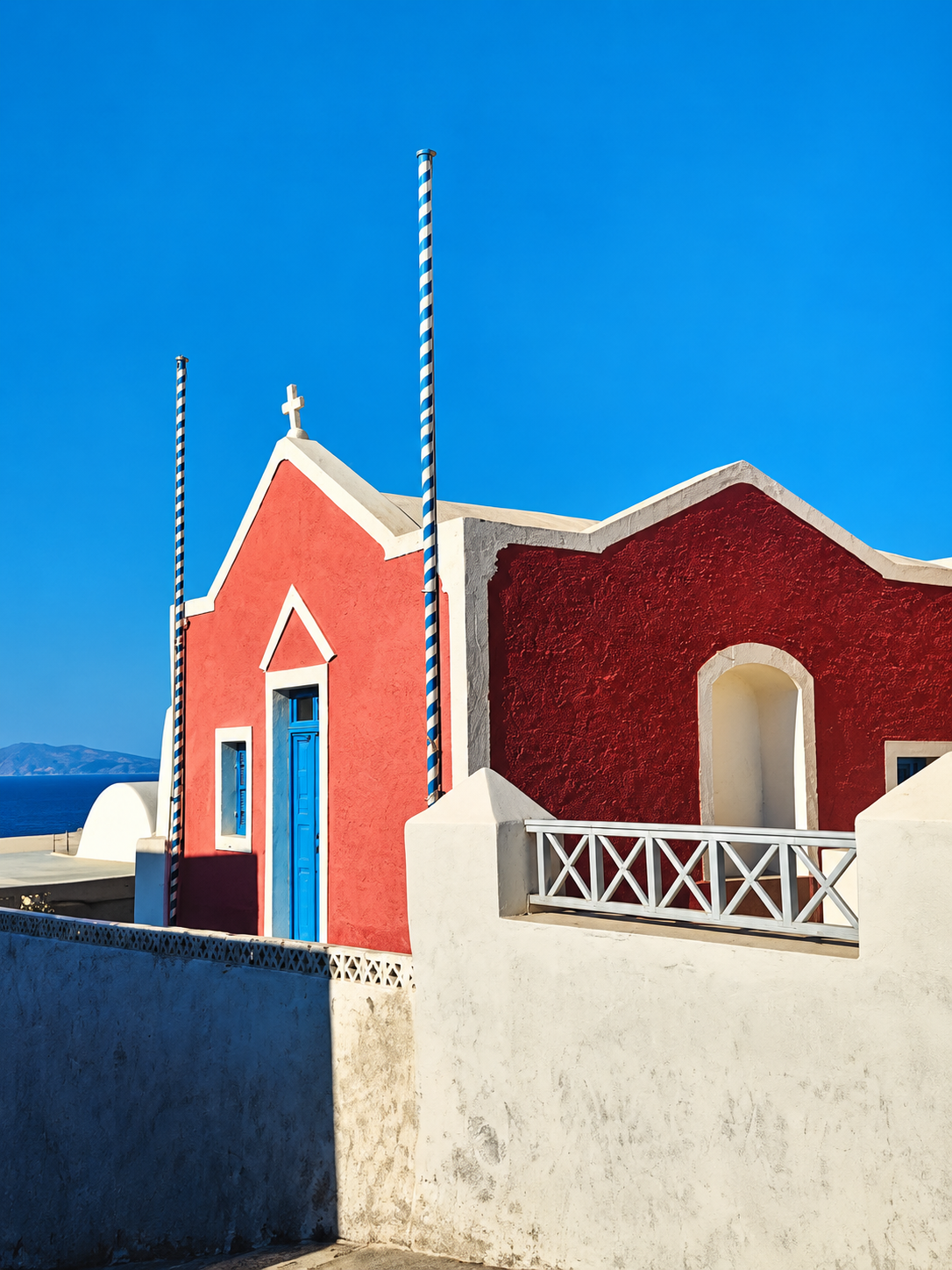Santorini Blues and Coral Charm